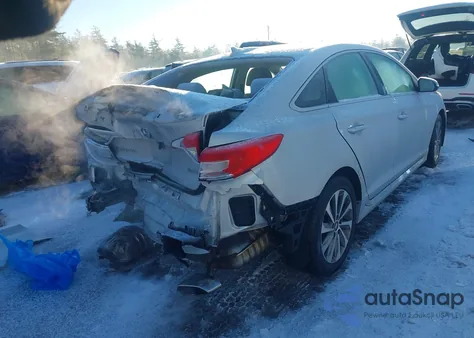 2016 Hyundai Sonata Sport z USA, uszkodzony, nr VIN 5NPE34AF1GH283240